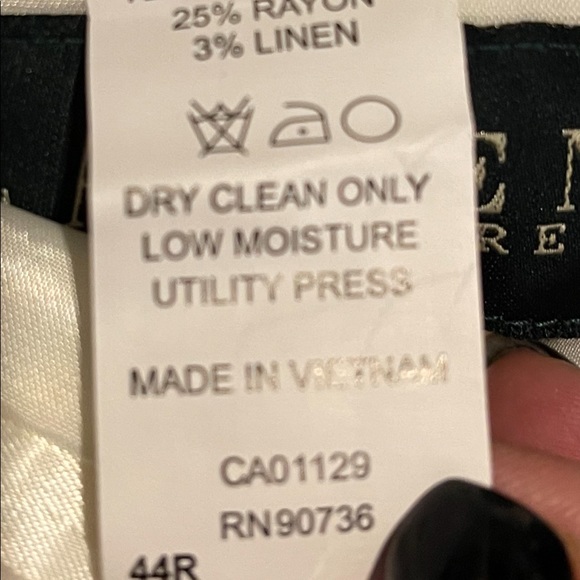 CLAIBORNE men’s white trousers 34/30 - Picture 7 of 14